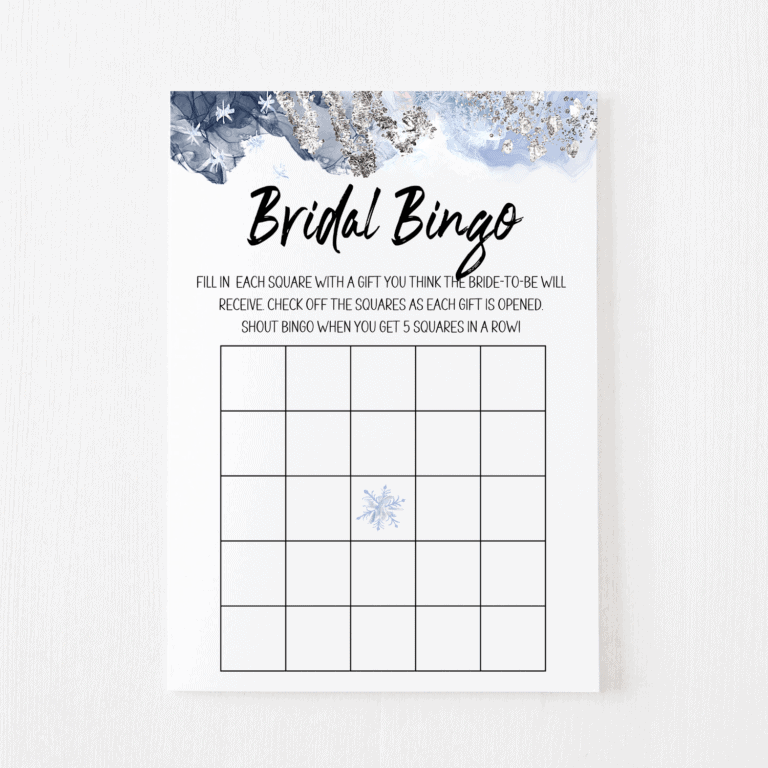 Bridal Bingo Winter