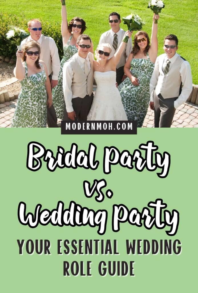 bridal vs wedding party pin