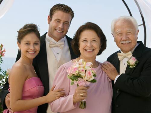 mother and father of bride wedding party roles