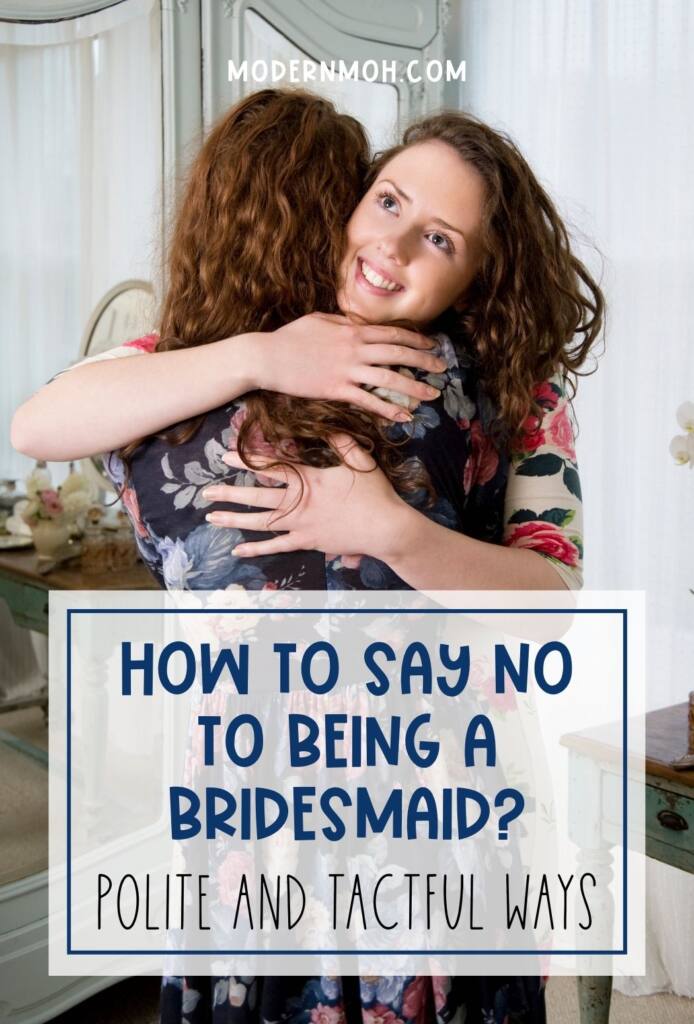 say no to being a bridesmaid pin