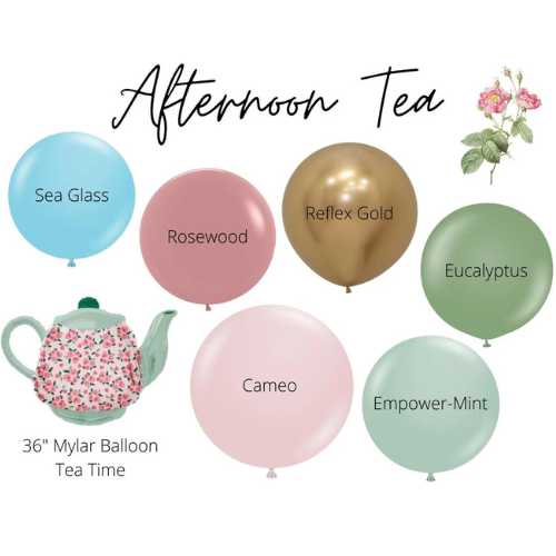 Afternoon Tea Biodegradable Balloons