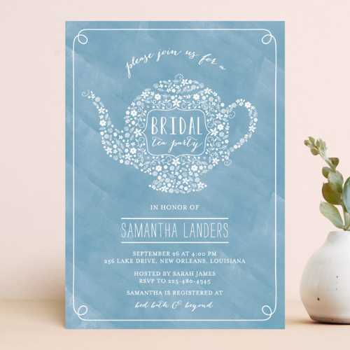 Floral Tea Bridal Shower Invitation