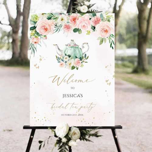 Tea Party Welcome Sign