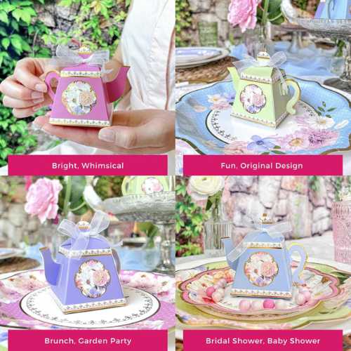 Tea Time Party Favor Box - Assorted