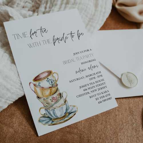 Time for Tea Invitation