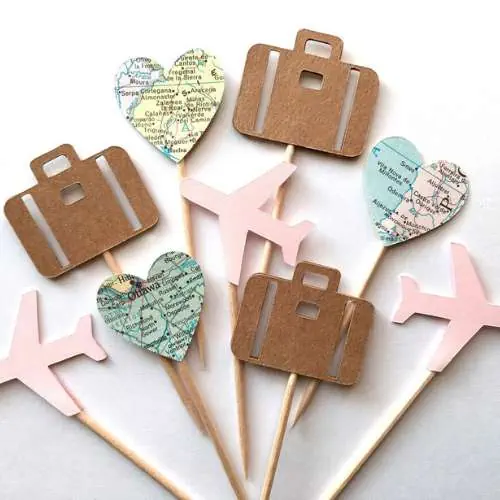 Travel Cupcake Toppers