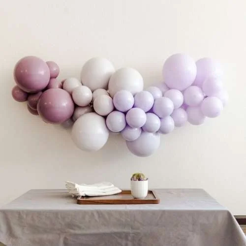 Soft Plum Balloon Garland