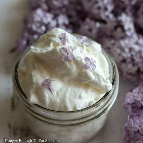 Lilac Whipped Cream