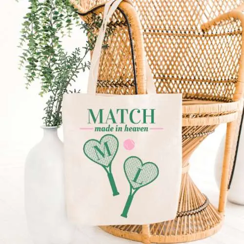 Tennis Bachelorette Tote Bag
