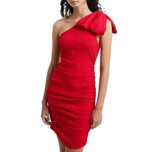 Women's One-Shoulder-Bow Dress
