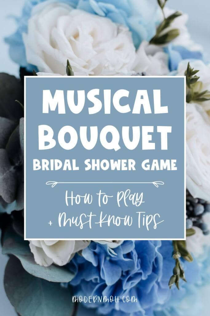 Musical Bouquet bridal shower game pin