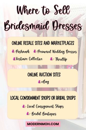 7 Best Places To Sell Bridesmaid Dresses After The Wedding