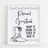 Polaroid Guestbook Western