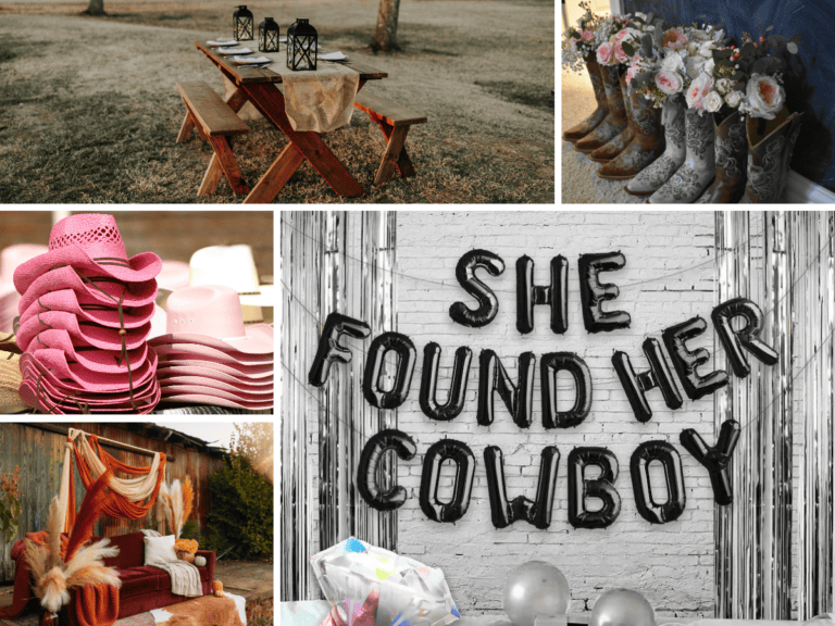 Featured image with Western themed bridal shower ideas and decorations