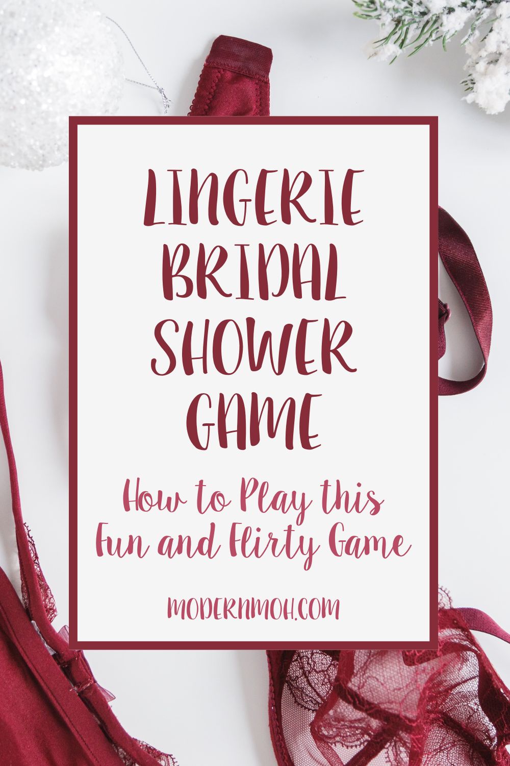The Lingerie Game: A Fun and Flirty Bridal Shower Game