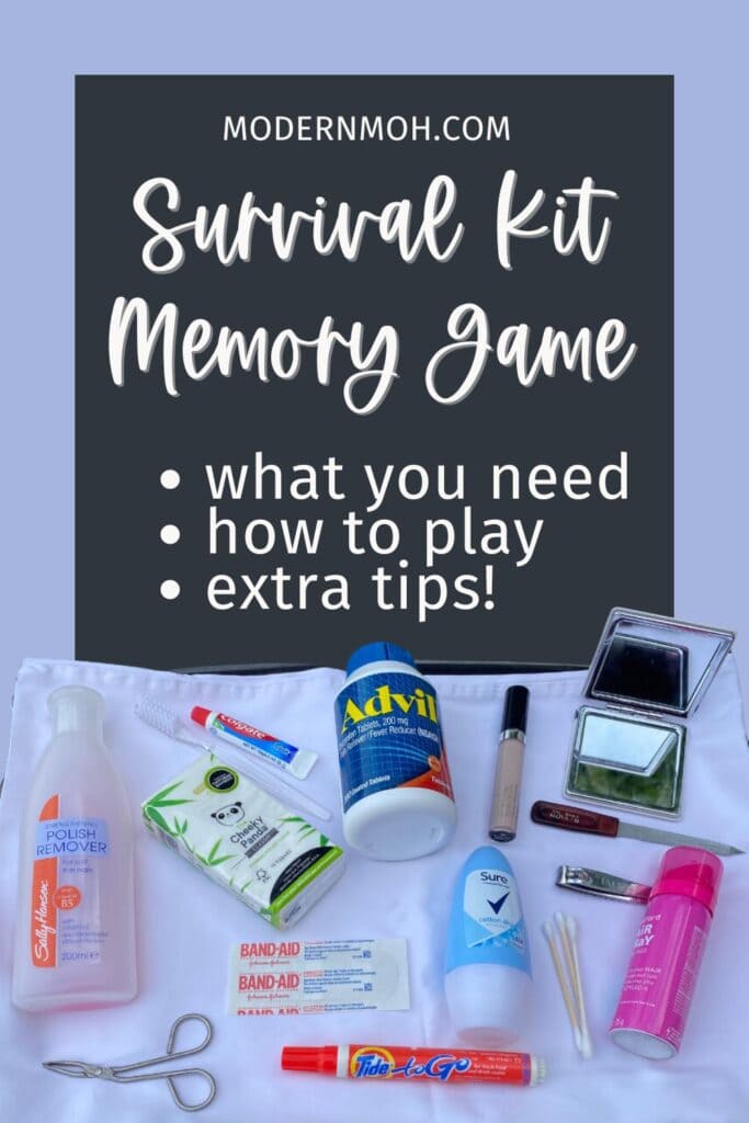 Survival Kit Memory Game Pin
