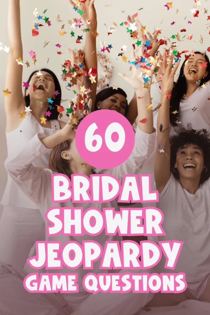 Bridal shower Jeopardy questions pin