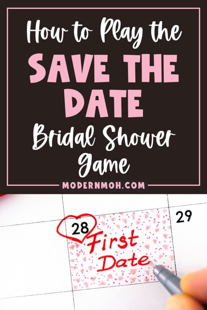 Save the date game pin