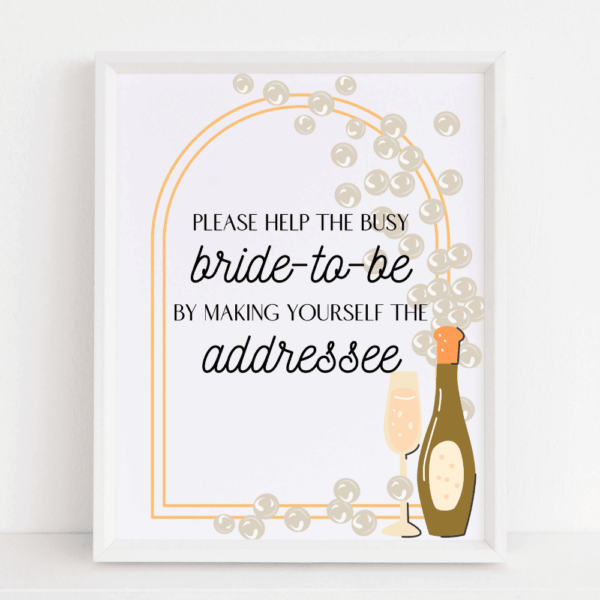 Addressee Sign PearlsProsecco