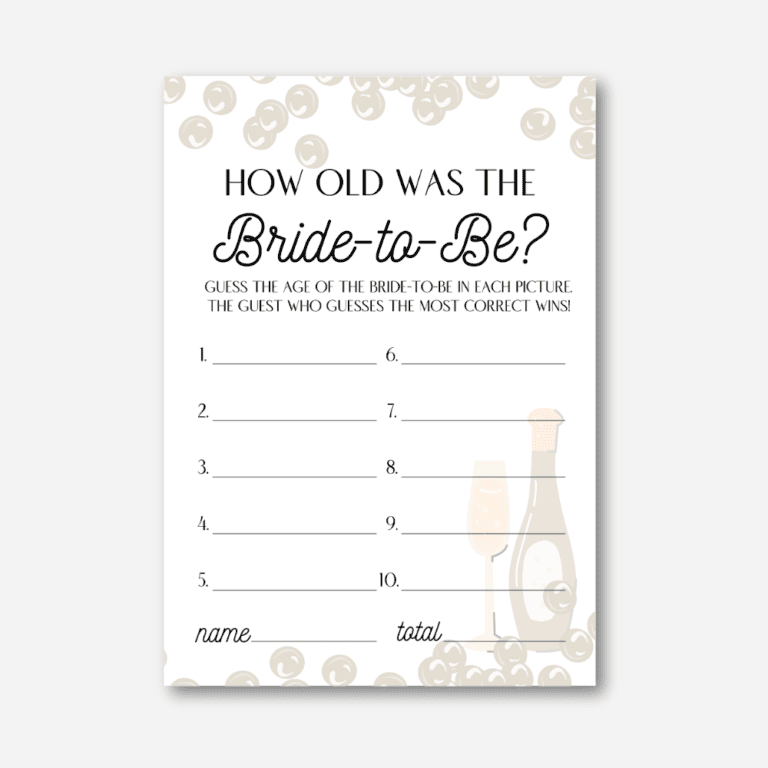 How Old Was the Bride Cards (Pearls & Prosecco)
