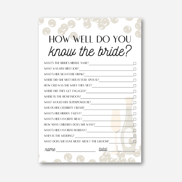 Know the Bride PearlsProsecco