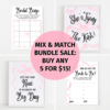 She's Tying the Knot Bow Theme Bundle Sale