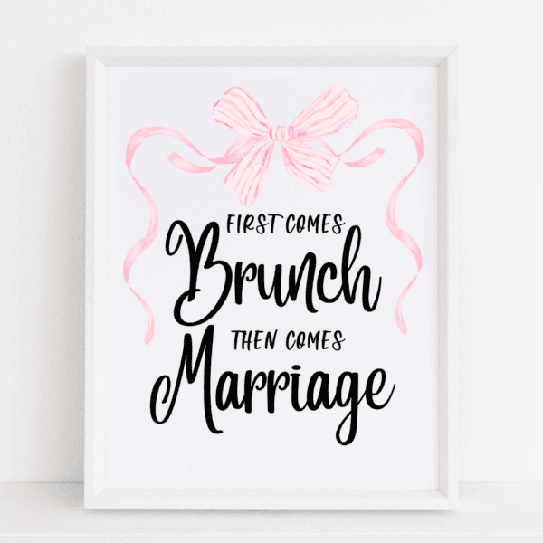 Brunch and Marriage Bow