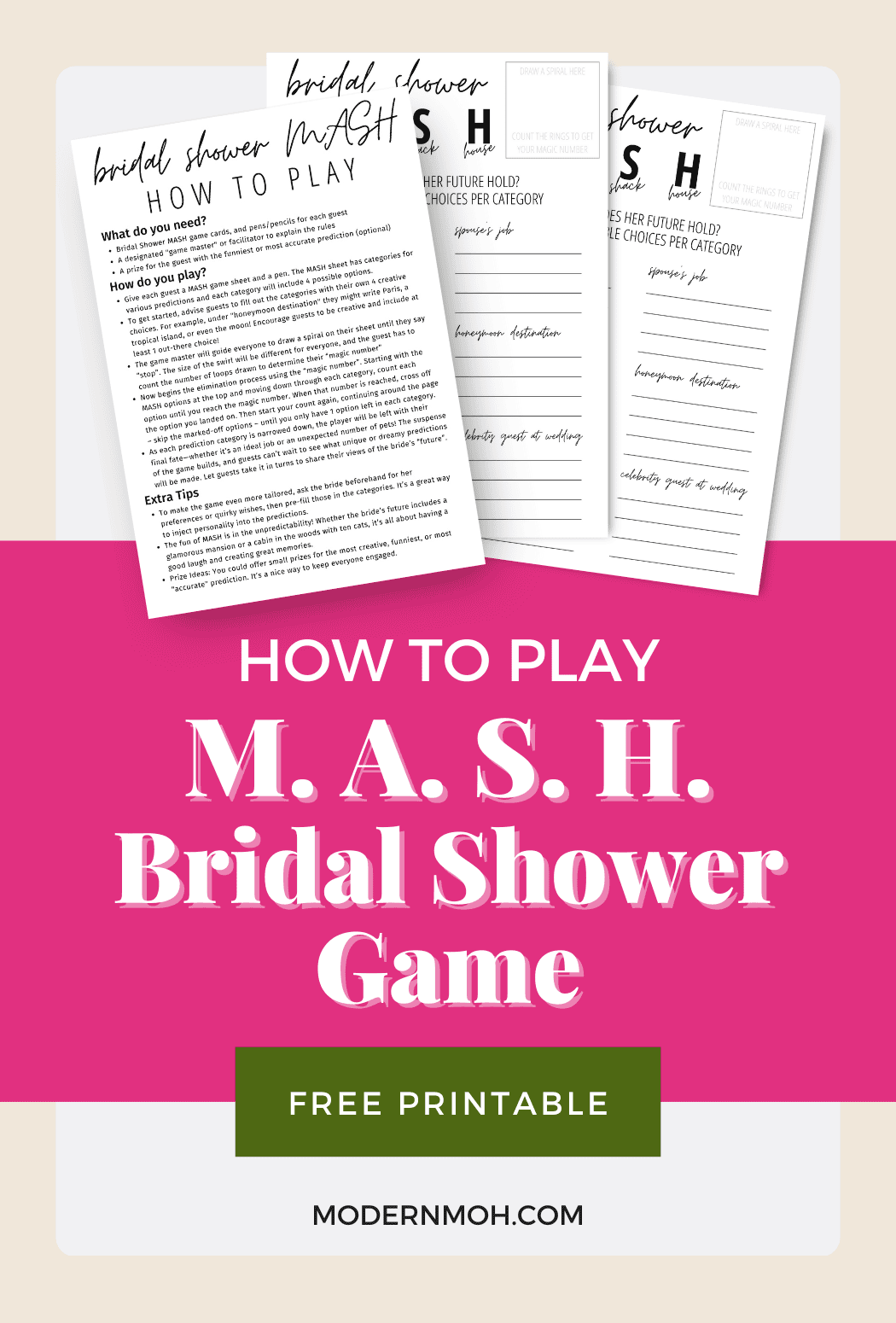 MASH Game: A Fun Way to Predict the Bride’s Future