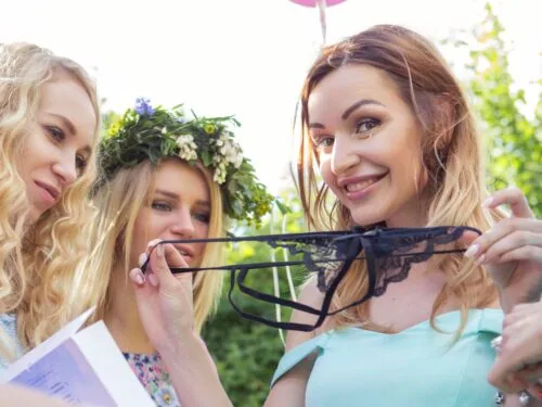 Lingerie game interactive bridal shower game