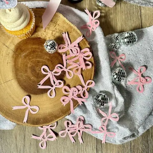 Pink Bow confetti