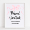 Polaroid Guestbook Bow