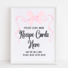 Recipe Card Sign Bow
