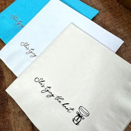Tying the knot napkins