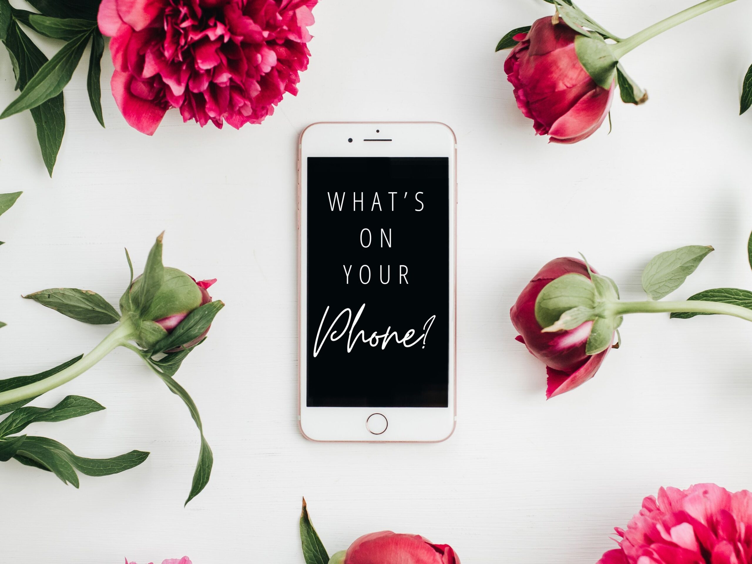 What's on your Phone bridal shower game