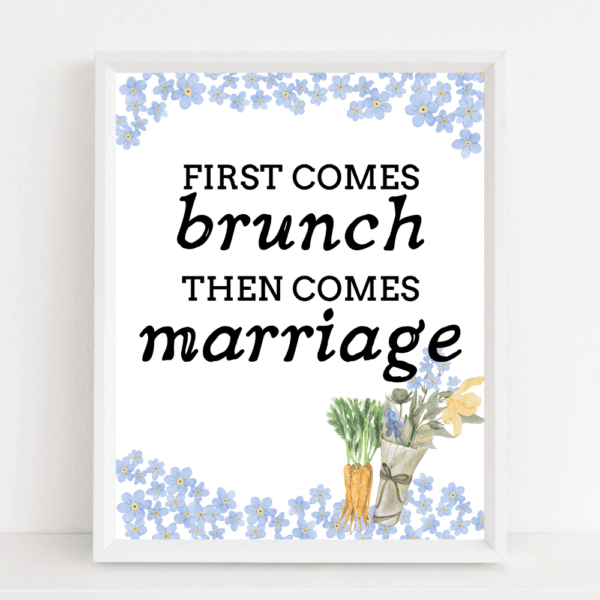Brunch and Marriage Market