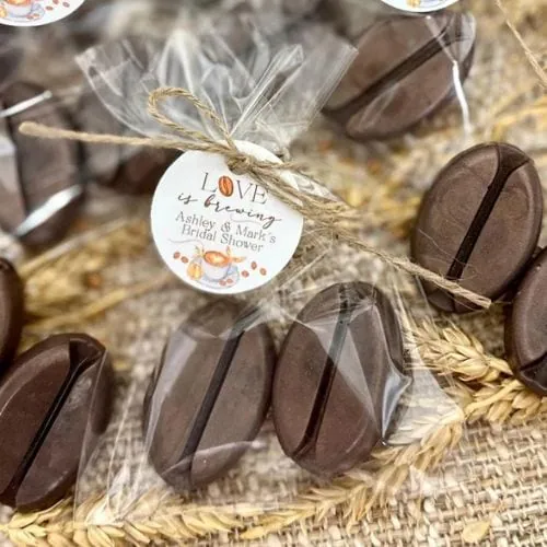 Coffee bean soap favors