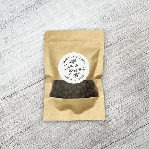 Coffee favor bags