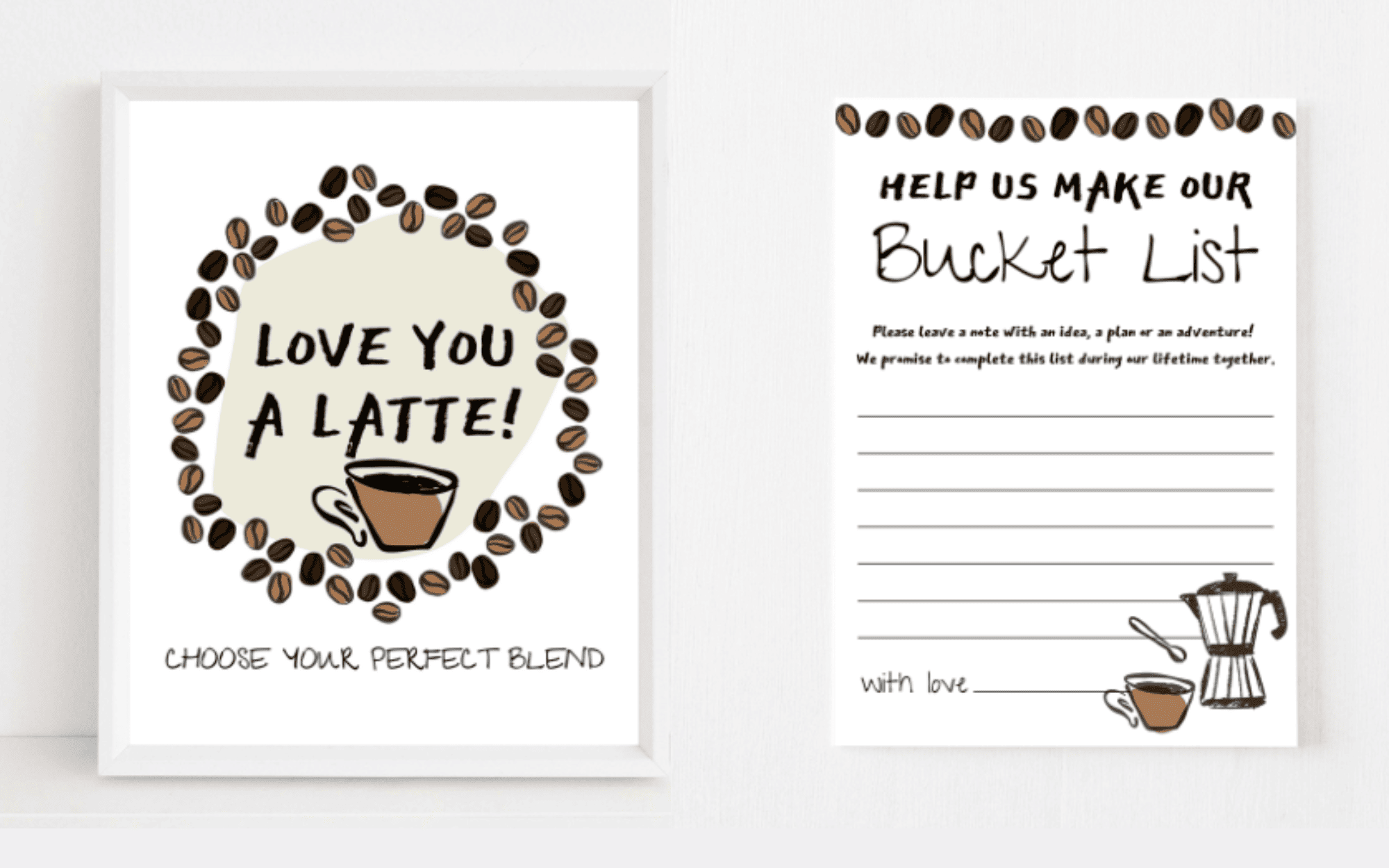 Love is brewing bridal shower Coffee theme Collection image