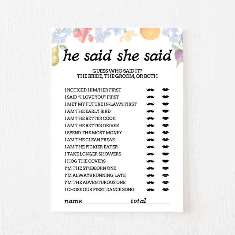 He Said She Said Market