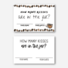 How many kisses cards Coffee