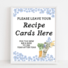 Recipe Card Sign Market