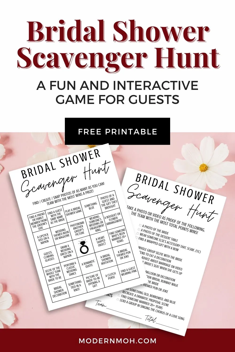 Bridal Shower Scavenger Hunt: A Fun and Interactive Game for Guests