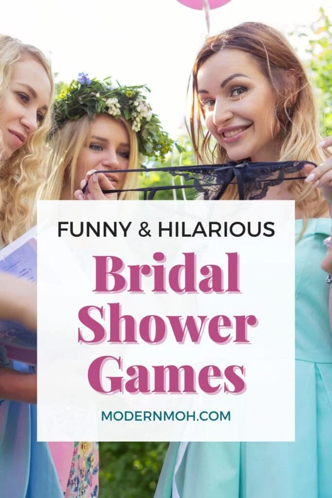 Funny and Hilarious Bridal Shower Games Pin