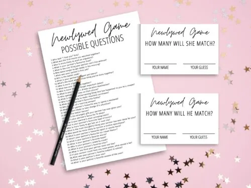Newlywed Game Funny Bridal Shower Game