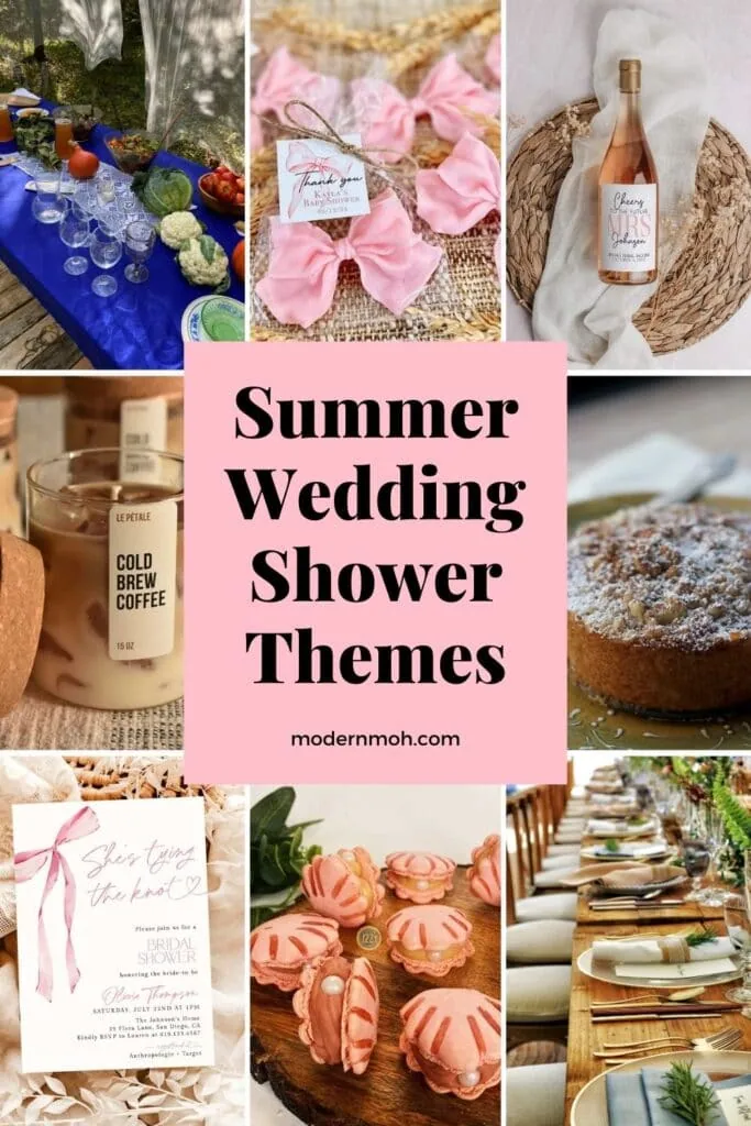 Summer wedding shower themes pin