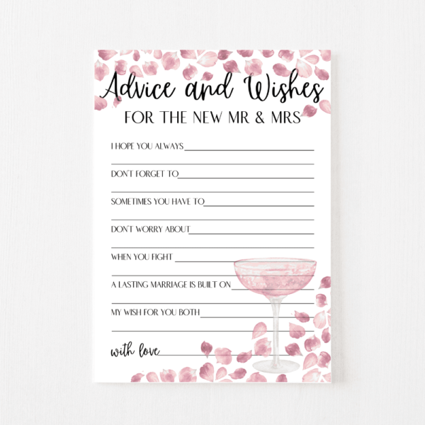Advice and Wishes PetalsProsecco