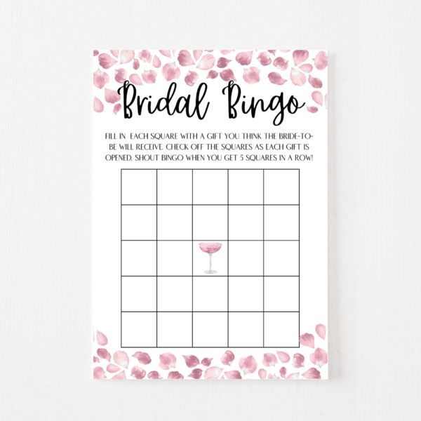 Bridal Bingo PetalsProsecco