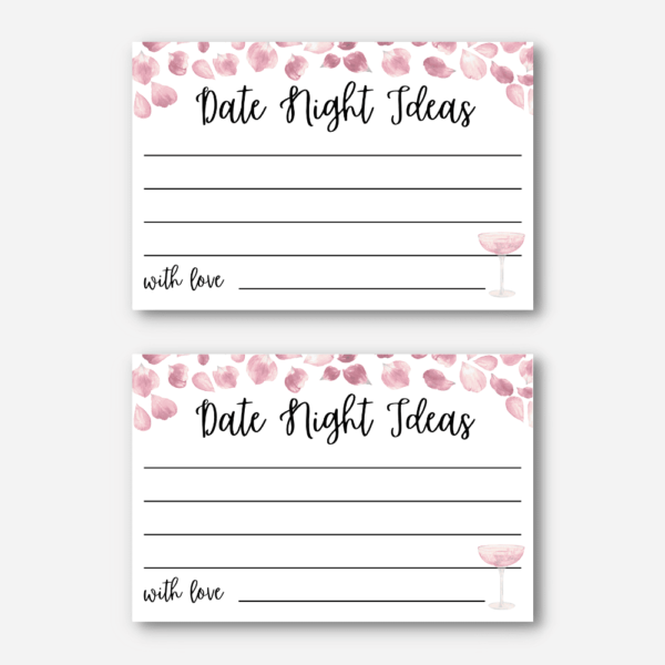 Date night cards PetalsProsecco Date night cards PetalsProsecco