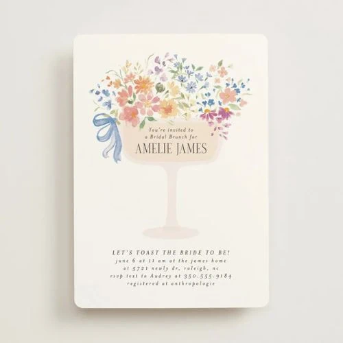 Floral Cup Invite