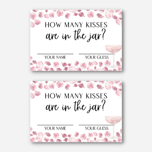 How many kisses cards PetalsProsecco How many kisses cards PetalsProsecco